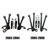 Suzuki GSXR1000 Black Rear Footrest Footpeg Bracket (2003-2006)