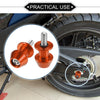 Motorbike 1 Pair Swingarm Spools 8mm CNC Swing Arm Sliders Stand Orange