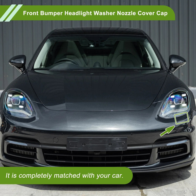 Porsche Panamera 2017-2021 Black Left Washer Nozzle Cover