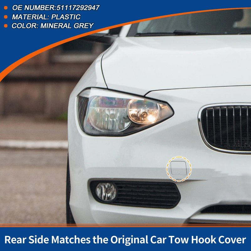 BMW 1 Series F20 (2012-2019) - Mineral Grey Tow Hook Cover