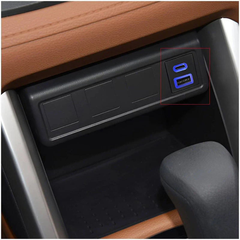 Toyota RAV4 Prius Tundra Fast Charger Dual QC3.0 + PD Socket Type C USB