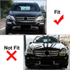 Benz ML Class W164 GTR Style Front Bumper Hood Diamond Grille (2009-2012)