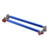 Universal Adjustable Blue Bumper Lip Splitter Strut Rod Tie Support Bar 15CM