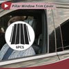 Lexus CT200h (2011-2019) Black 6 Pcs Door Pillar Window Trim