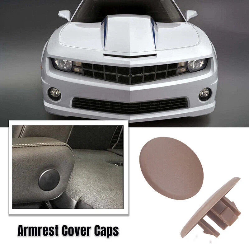 Chevrolet Tahoe Suburban GMC Yukon 2 x Rear Armrest Cover Caps Beige (2007-14)