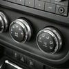 Jeep Wrangler 3 x Air Conditioning Button Ring Cover Trim (2007-2018)
