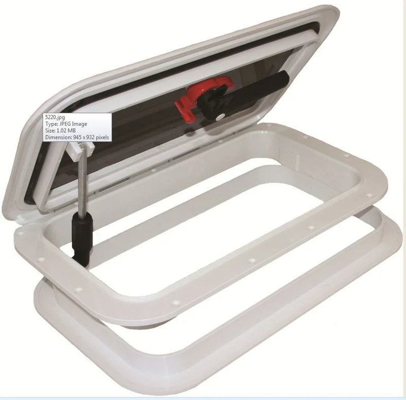 Caravan Boat Opening Low Profile White Hatch Vent