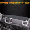 Jeep Compass Leather Dashboard Cover Dash Protector Mat Black (2017–2020)