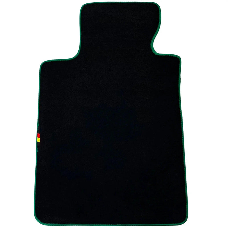 BMW 8 Series M8 F92 Coupe 2019-2024 Green Trim AutoWin Black Car Mats
