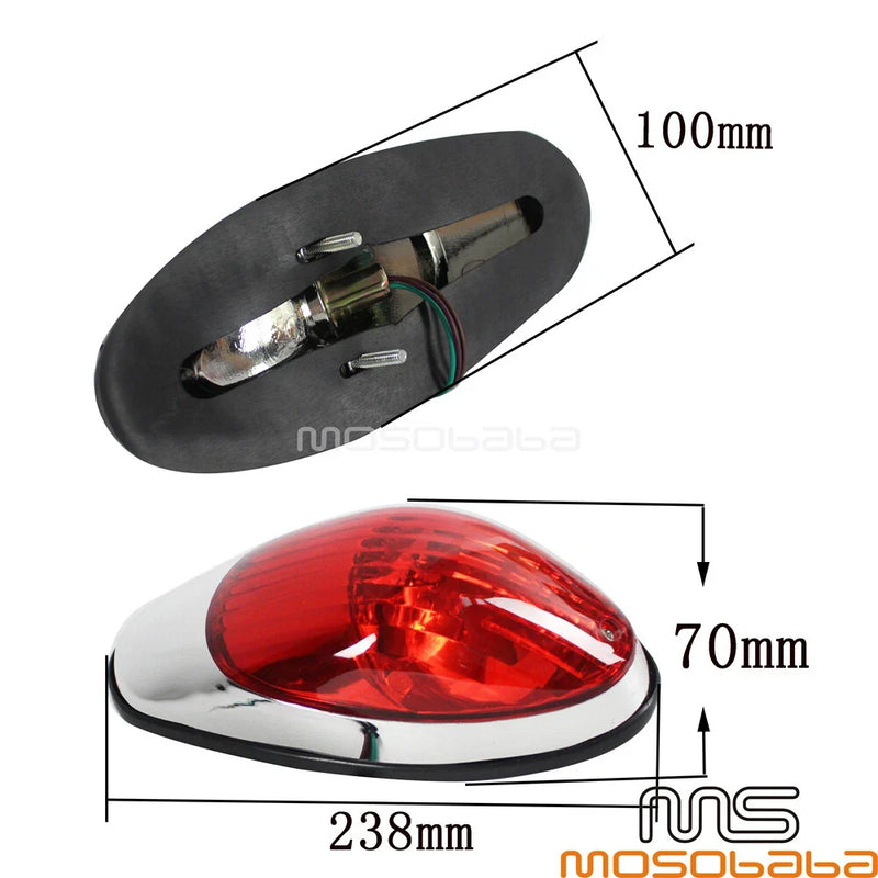 Harley Cruiser Red Lens Light