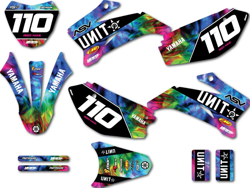 Yamaha TTR 110 Custom Graphic Kit Tye Style Decals