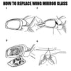 BMW E39 E46 330i 325i 525i 328i 2 x Mirror Glass Lens (1997-2006)