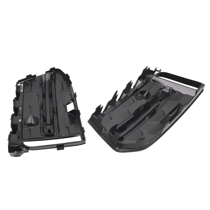 Audi A6 C8 Front Lower Fog Light Frame Covers Glossy Black (2023-2025)