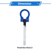 Toyota Avanza Trailer Ring Eye Towing Hook Folding Screw-on Tow Hook