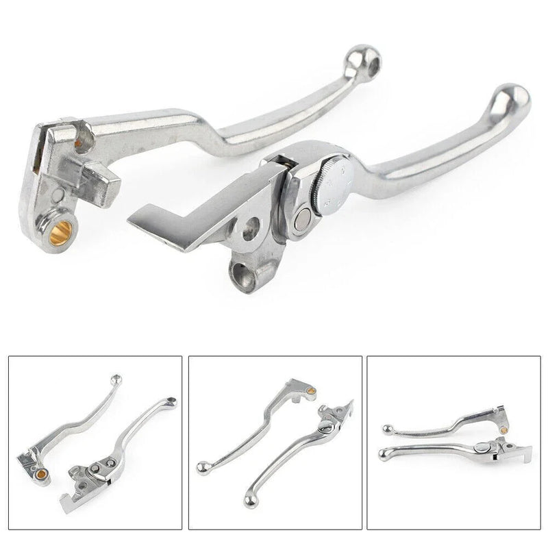 Yamaha FZ1 FZ6 FZ8 Chrome Aluminum Brake Clutch Levers (2001-2005)