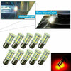 10 x CE BA15D 27SMD Red RV Marine Boat Trailer Light Bulbs