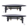 Kia Rio 2 x Front Left & Right Outer Door Handles Smooth Black (2002-2005)