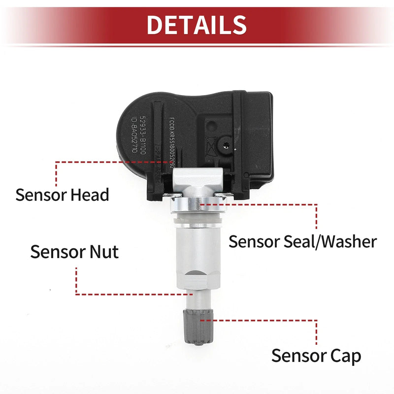 Hyundai Accent (2015-2017) 1 x Pcs Tire Pressure Sensor 433MHz