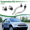 Honda Civic 4 Pcs Front Suspension Kit Outer Tie Rod Ends Lower Ball Joint (2006-2011)