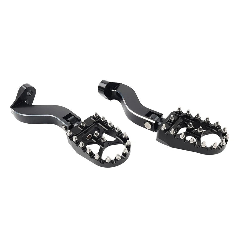 Harley Touring Electra Glide Black Rear Passenger Pedals Mount Kit (1993-2024)