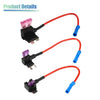 3 x Car Fuse Tap with 3 x 3A Mini Low Profile Fuses  (N/A)
