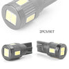 Car - Black Shell 2 x LED Wedge Light Bulb T10 5630 6 SMD (2010-2023)