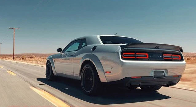 Dodge Challenger Hellcat 2008-2021, ABS Unpainted Rear Trunk Spoiler Wing