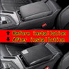 Audi A4 B9 A5 2 x ABS Carbon Fiber Console Armrest Cover&Frame (2017–2021)