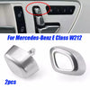 Mercedes E Class Chrome Door Seat Adjust Button Cover / 1 Pair / (2009–2016)