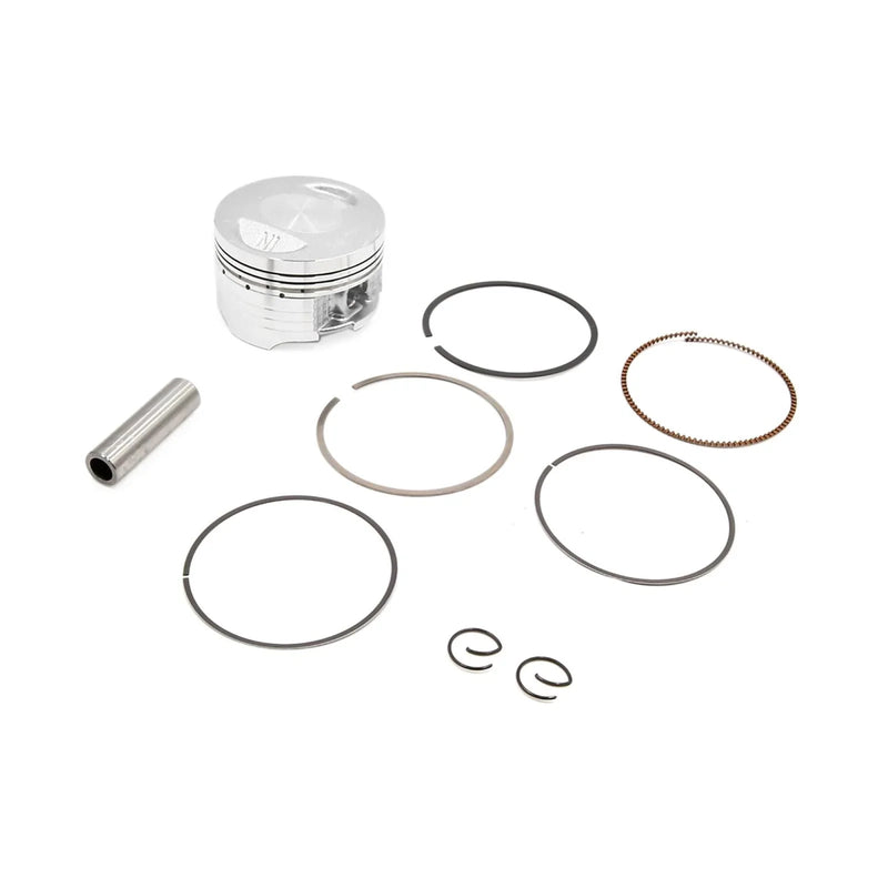 CG150 Piston Ring Set 61.35mm Dia Silver Tone Metal Motorcycle Engine