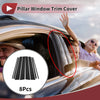 Toyota Land Cruiser (2010-2021) Black 8 Pcs Car Door Pillar Window Trim