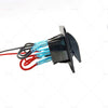 Boat Car Waterproof Blue LED Rocker Switch Panel