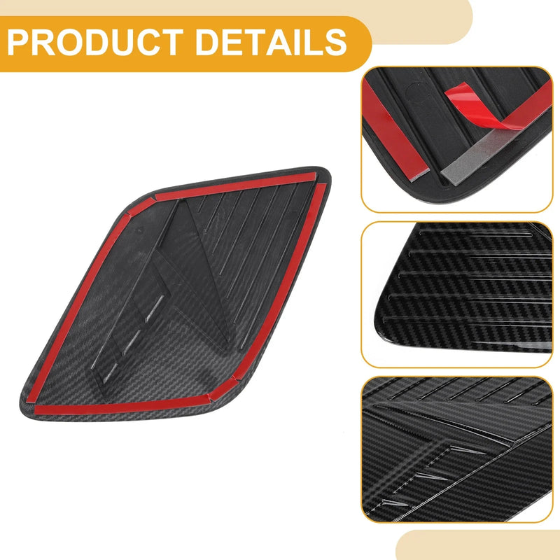 Kia Niro 2022-2025 Carbon Fiber Black Fuel Tank Door Cap