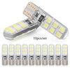 Car - 6000K White 10 x T10 W5W 12SMD LED Canbus Light Bulbs