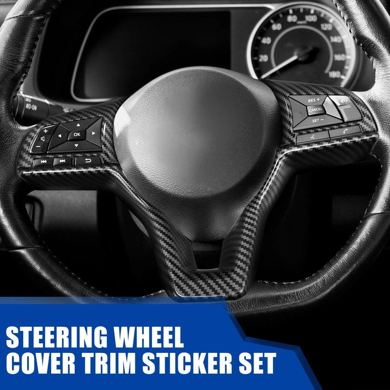 Nissan Altima (2019-2020) Carbon Fiber 3pcs Steering Wheel Cover