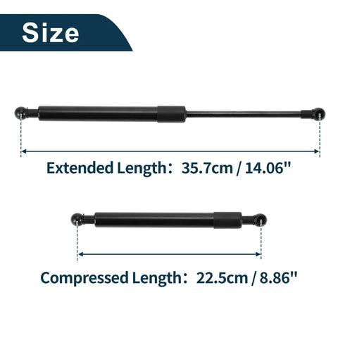 Mazda MX-5 Roadster Hood Lift Supports Struts Gas Spring (2015-2019)