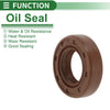 Oil Seal FKM Rubber 17x30x8mm High Pressure Brown 5 pcs