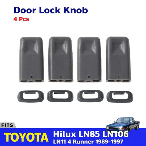 4x Door Lock Knob Fits Toyota Hilux LN85 LN90 LN100 LN111 LN106 Pickup 1989-95