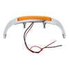 Harley Electra Glide FLHT Chrome Front Fender Tip Orange Light (2014-2022)