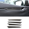 For Maserati Ghibli 2013-2021 Real Carbon Fiber Interior Door Panel Cover Trim