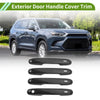 Toyota Grand Highlander Exterior Door Handle Cover Trim Carbon Fiber Black
