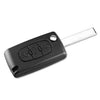 Peugeot Expert, Fiat Scudo 3 Button Flip Key Shell Case Replacement (2007-2016)