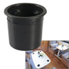 RVs, Boats, Yachts, & Cars - Water Drink Holder Black Recessed Cup Holder