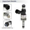 TOYOTA RAV4 (2019-2023) 1 Pc Black Silver Tone Fuel Injector 2.5