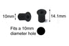 Kit / M5 x 8 / Viti in gomma morbida per carenatura e parabrezza