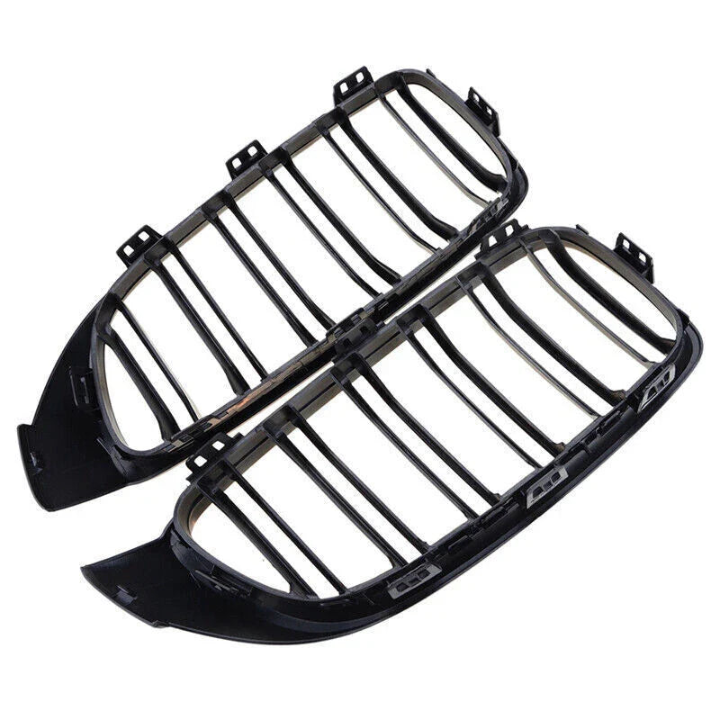 BMW 4 Series F32 F33 F36 F80 Gloss Black Dual Slat Kidney Grille (2014-2020)