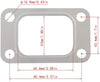 GT35 GT30 G30 G35 GTX35 GTX30 GTX3582 T3 Flange Turbo Inlet Gasket 86x43.5mm