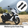 Motorcycle 2 x Foot Peg Rear Footpeg Aluminum Alloy Black 90 Degree