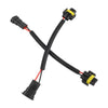 2 x Adapter Wiring Harness Plugs Prewired M/F H11 H8 H9