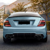 Benz C Coupe C204 Gloss Black Rear Boot Spoiler Lip (2011-2014)